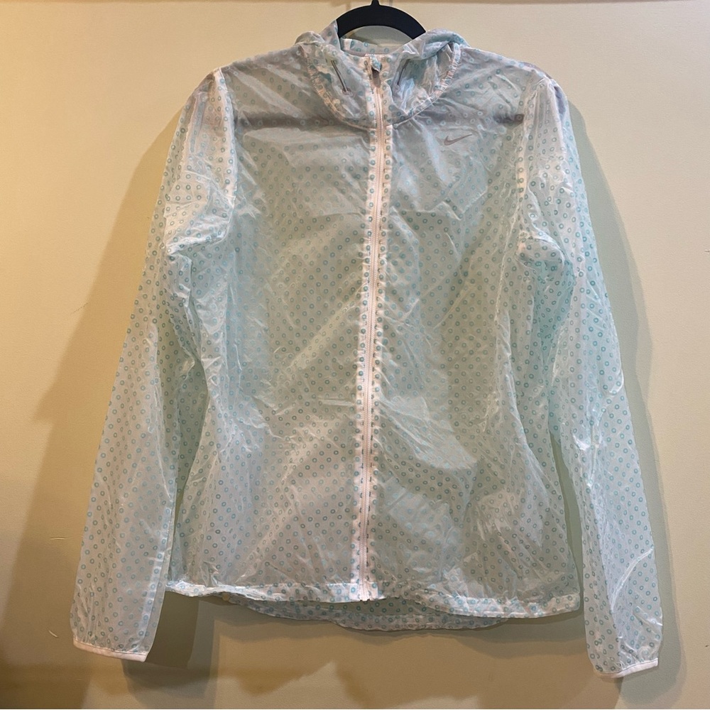 Nike Running Size Medium White & Blue Windrunner Jacket